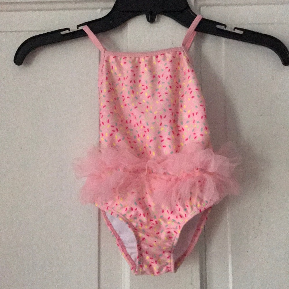 Toddler Sprinkle Pink Bathing Suit